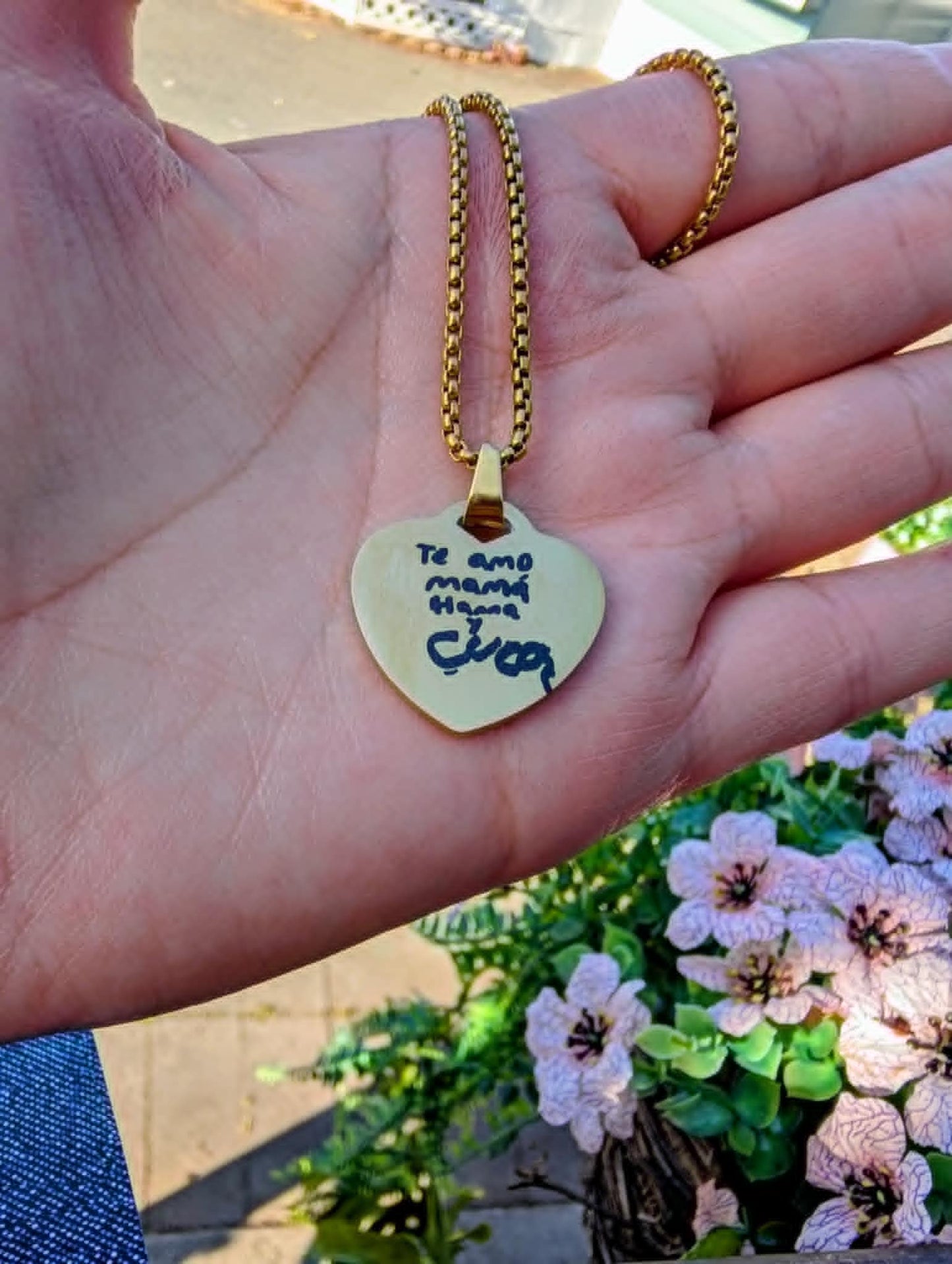Custom heart necklace