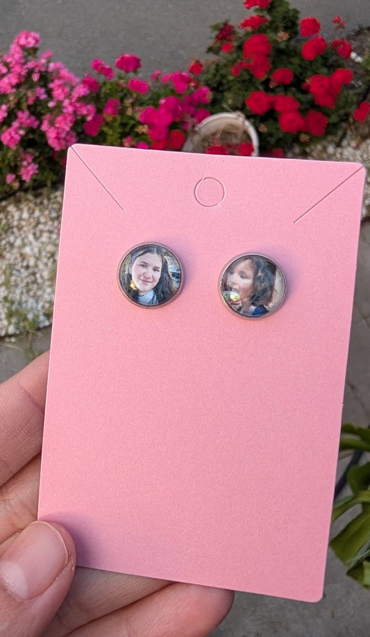 Custom stud earrings