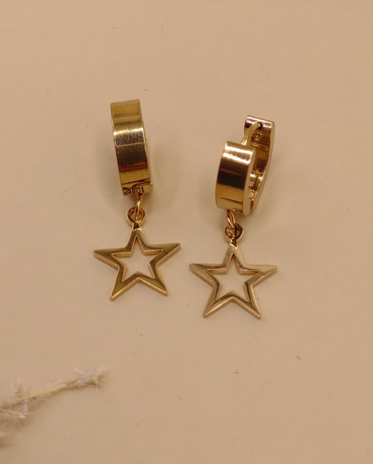 Estrella colgante earring