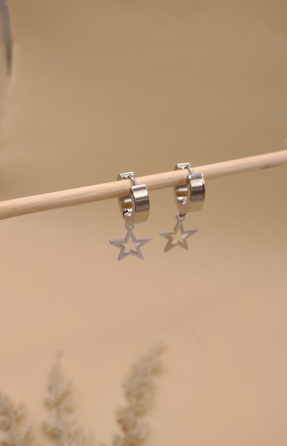 Estrella colgante earring