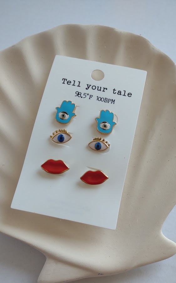 The lucky set earrings