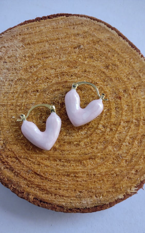 Caricia heart  earrings