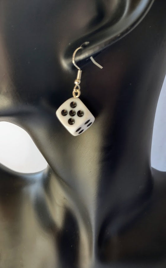 Dice earrings