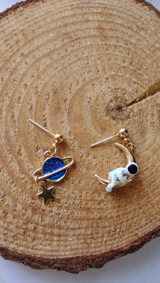 Astronaut earrings